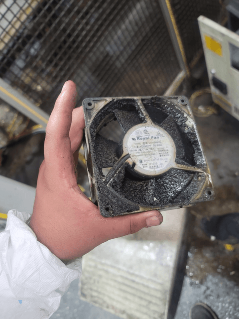 Limpieza de controlador y ventiladores 1